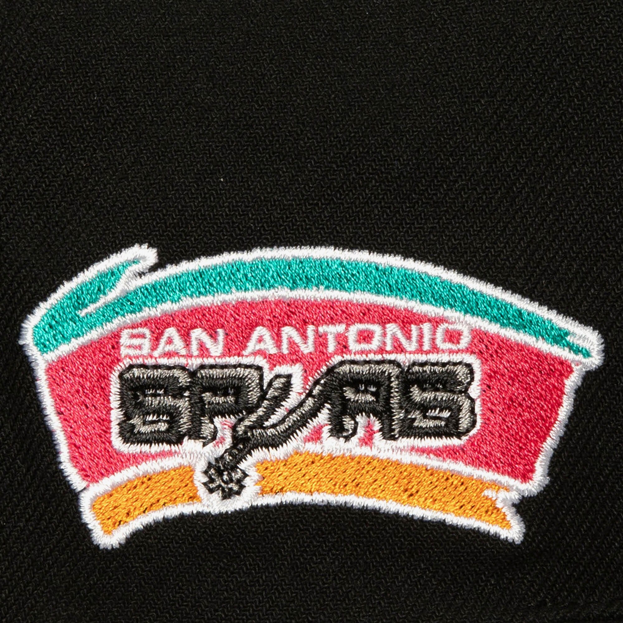 MENS MITCHELL & NESS NBA RETRO SPORT SNAPBACK HWC SPURS - BLACK
