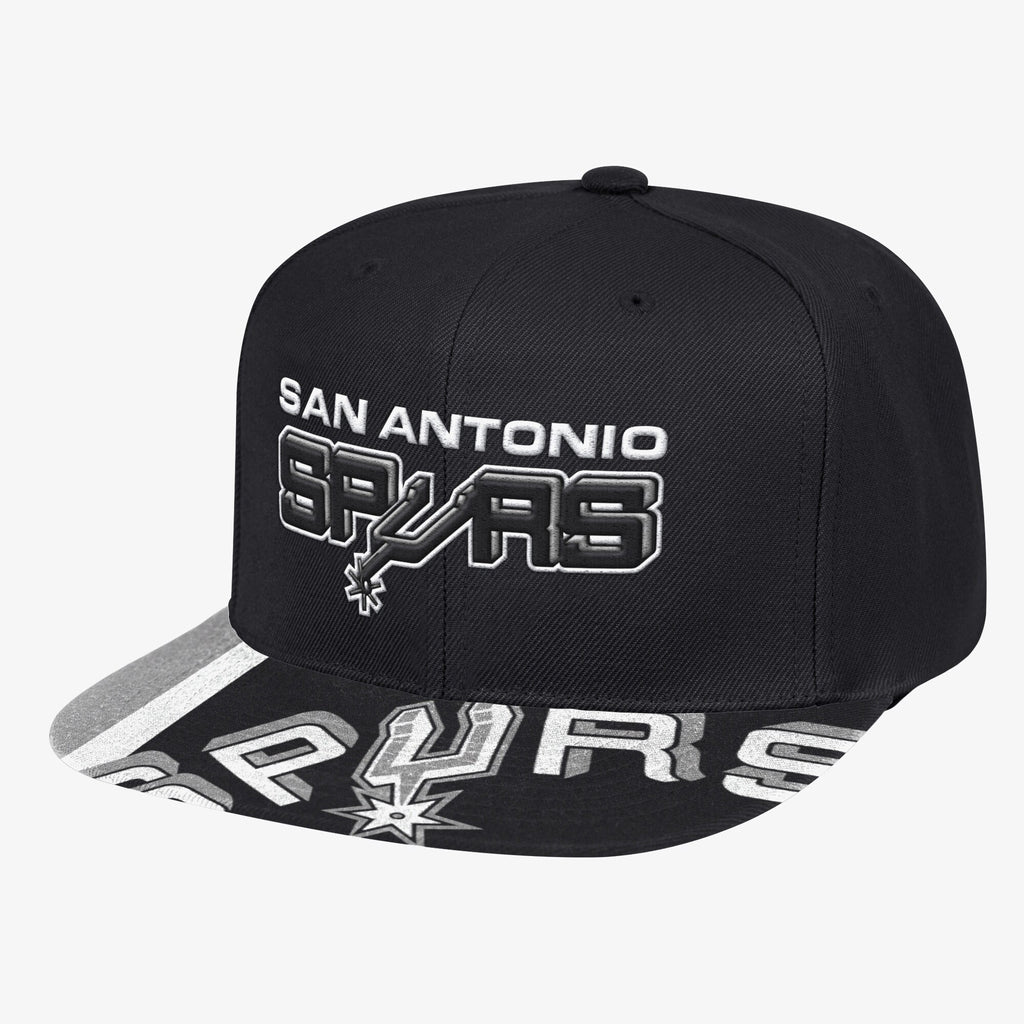 MENS MITCHELL & NESS NBA SWINGMAN POP SNAPBACK HWC SPURS - BLACK