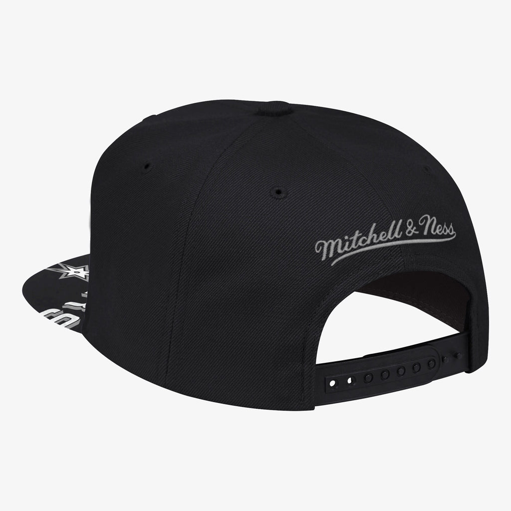 MENS MITCHELL & NESS NBA SWINGMAN POP SNAPBACK HWC SPURS - BLACK
