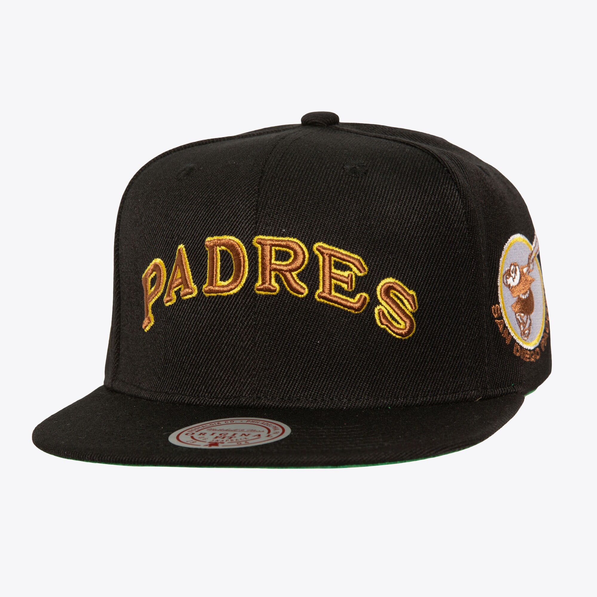 Mens Mitchell & Ness MLB TRIPLE PLAY SNAPBACK COOP PADRES