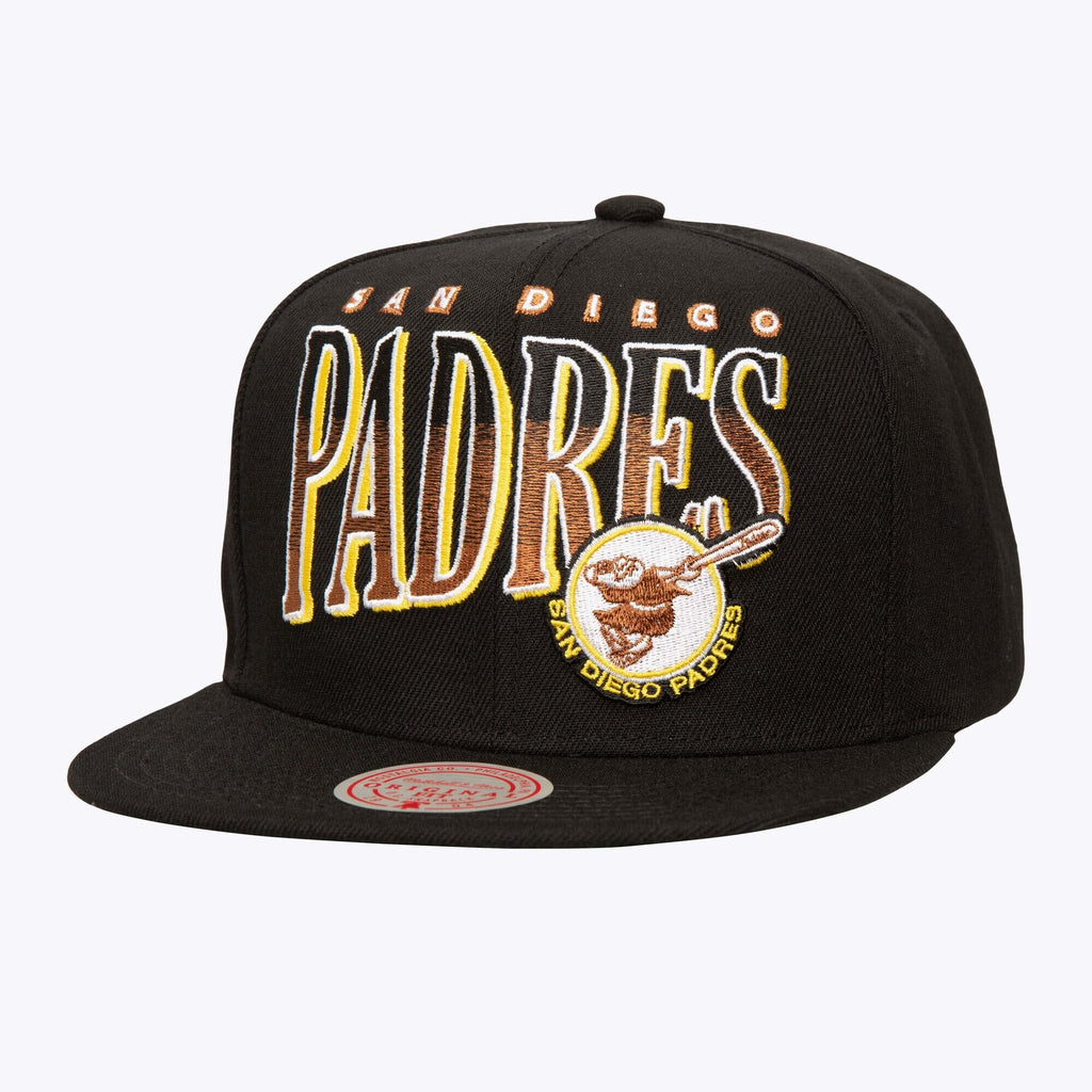 Mens Mitchell & Ness MLB LINE WORK SNAPBACK COOP PADRES
