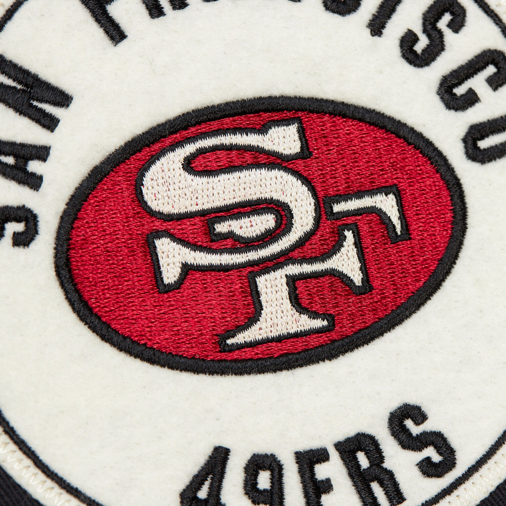 Mens Mitchell & Ness NFL REPLAY COTTON TWILL JACKET VINTAGE LOGO 49ERS