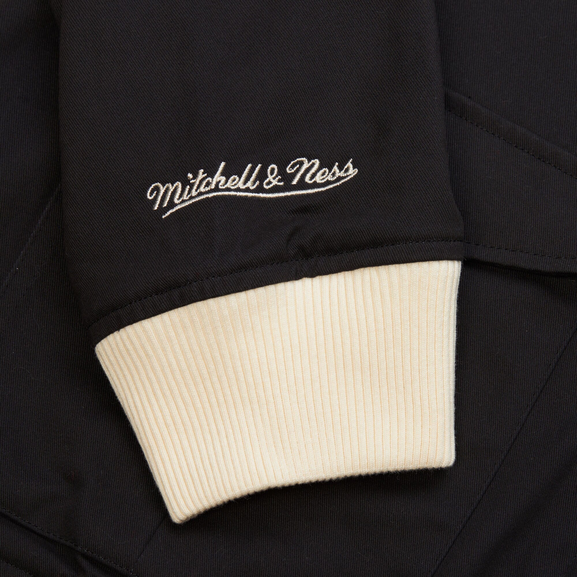 Mens Mitchell & Ness NFL REPLAY COTTON TWILL JACKET VINTAGE LOGO 49ERS