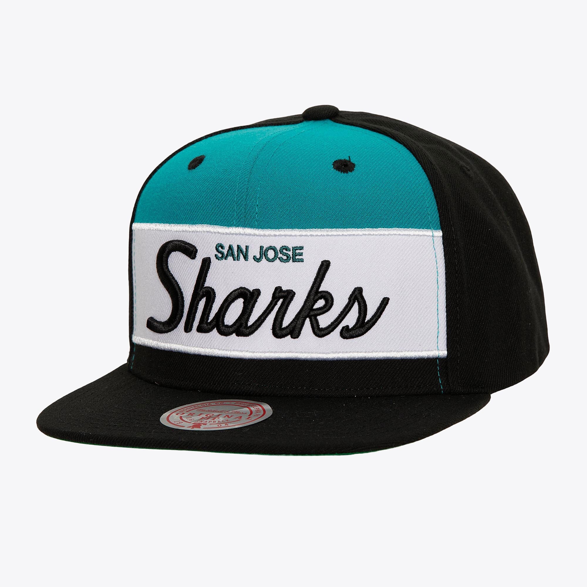 MENS MITCHELL & NESS NHL RETRO SPORT SNAPBACK SHARKS