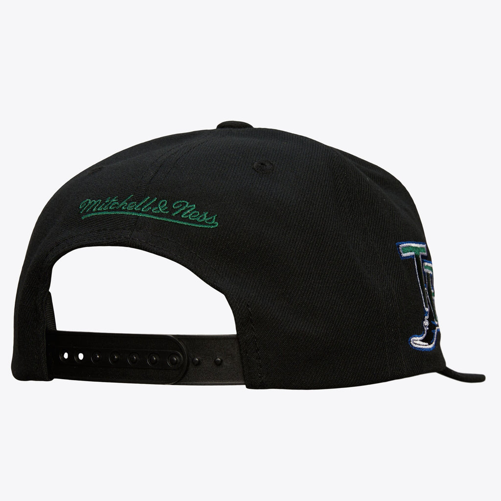 MENS MITCHELL & NESS MLB TEAM TAGGED SNAPBACK COOP RAYS - BLACK