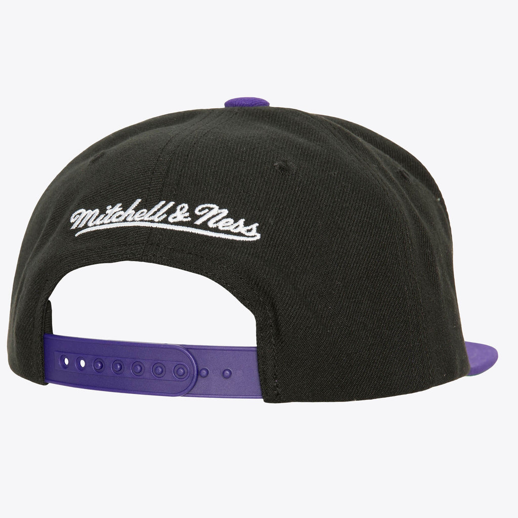 MENS MITCHELL & NESS NBA CIRCLE SPLASH SNAPBACK HWC RAPTORS - BLACK