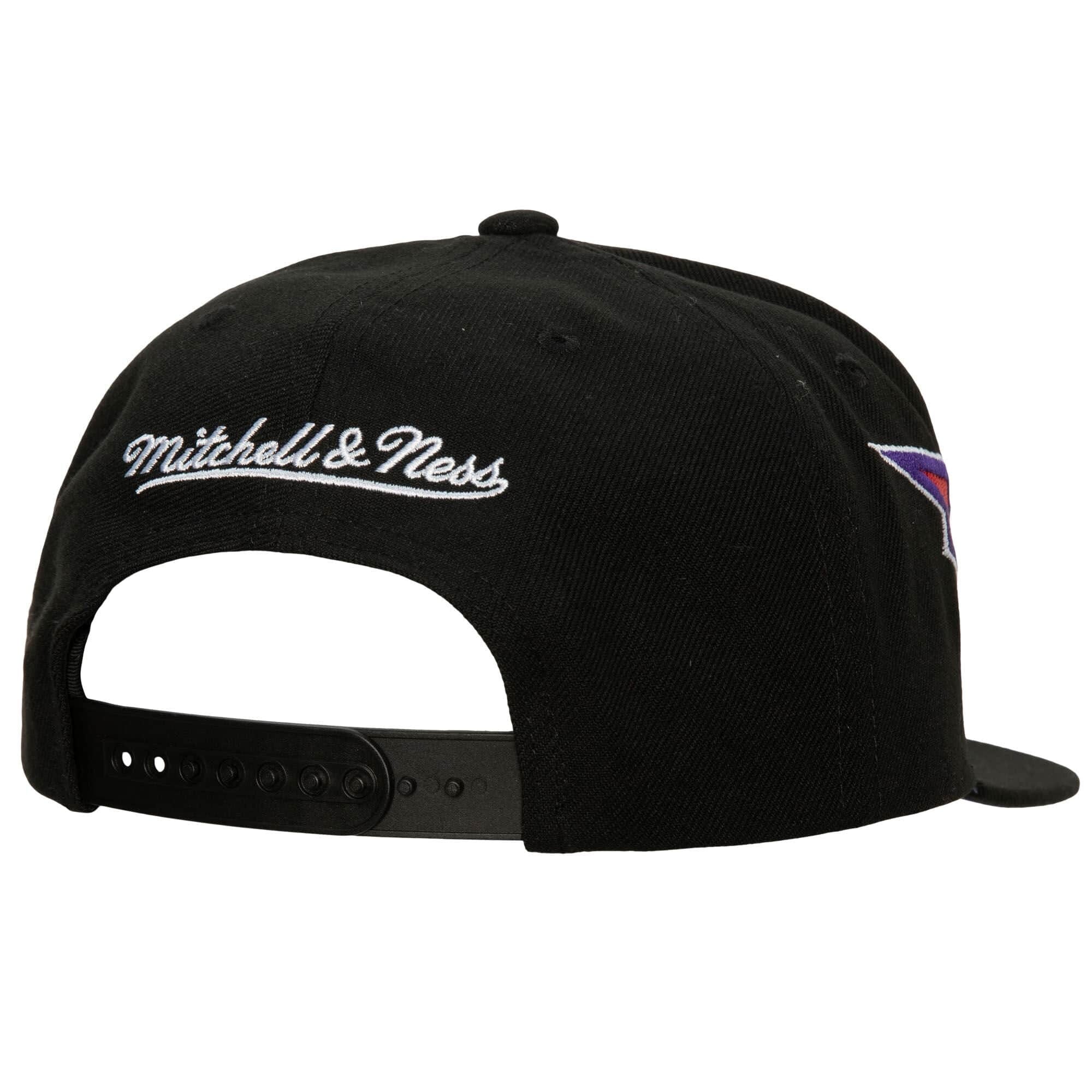 MENS MITCHELL & NESS NBA DOUBLE TROUBLE SNAPBACK HWC RAPTORS - BLACK