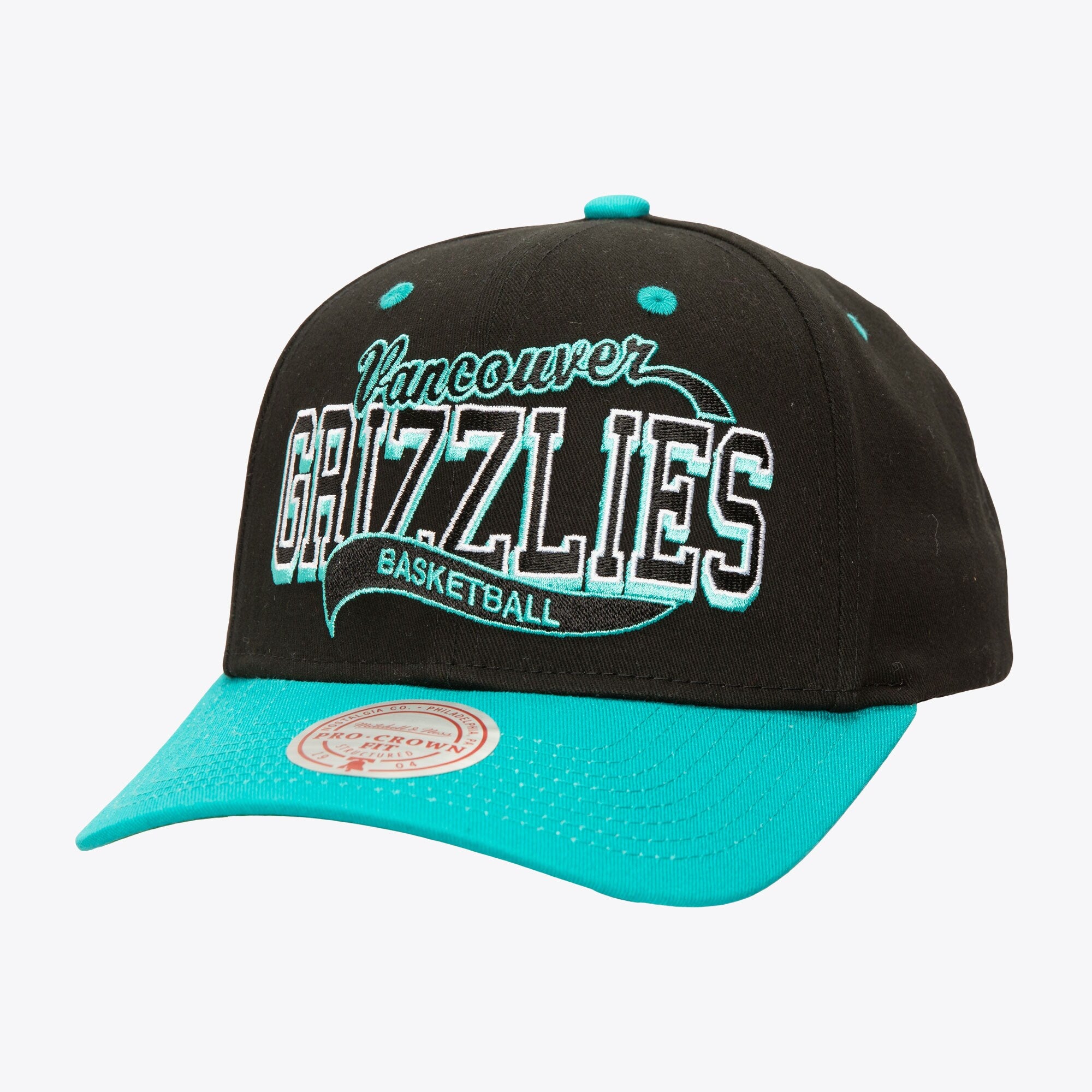 MENS MITCHELL & NESS NBA BLOCK SWEEP PRO SNAPBACK HWC GRIZZLIES