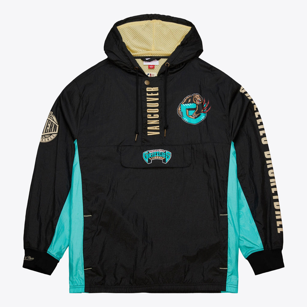 MENS MITCHELL & NESS NBA TEAM OG 2.0 ANORAK WINDBREAKER VINTAGE LOGO GRIZZLIES