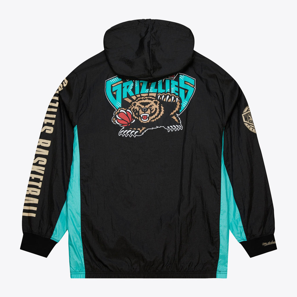 MENS MITCHELL & NESS NBA TEAM OG 2.0 ANORAK WINDBREAKER VINTAGE LOGO GRIZZLIES