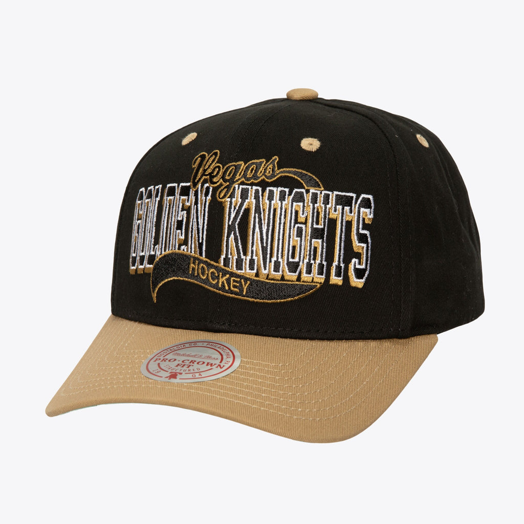 Mens Mitchell & Ness NHL BLOCK SWEEP PRO SNAPBACK KNIGHTS