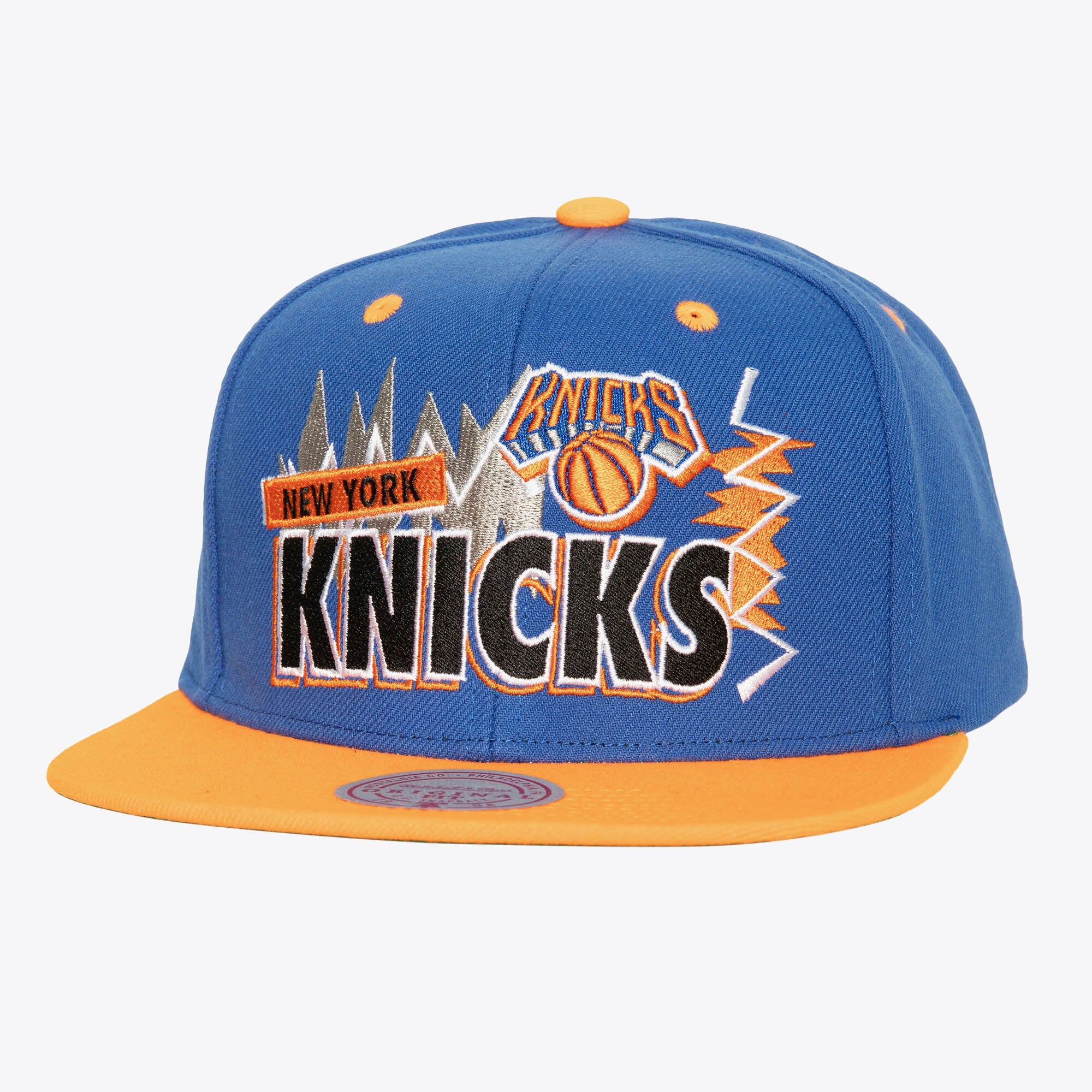 MENS MITCHELL & NESS NBA BUZZ SNAPBACK KNICKS - BLUE