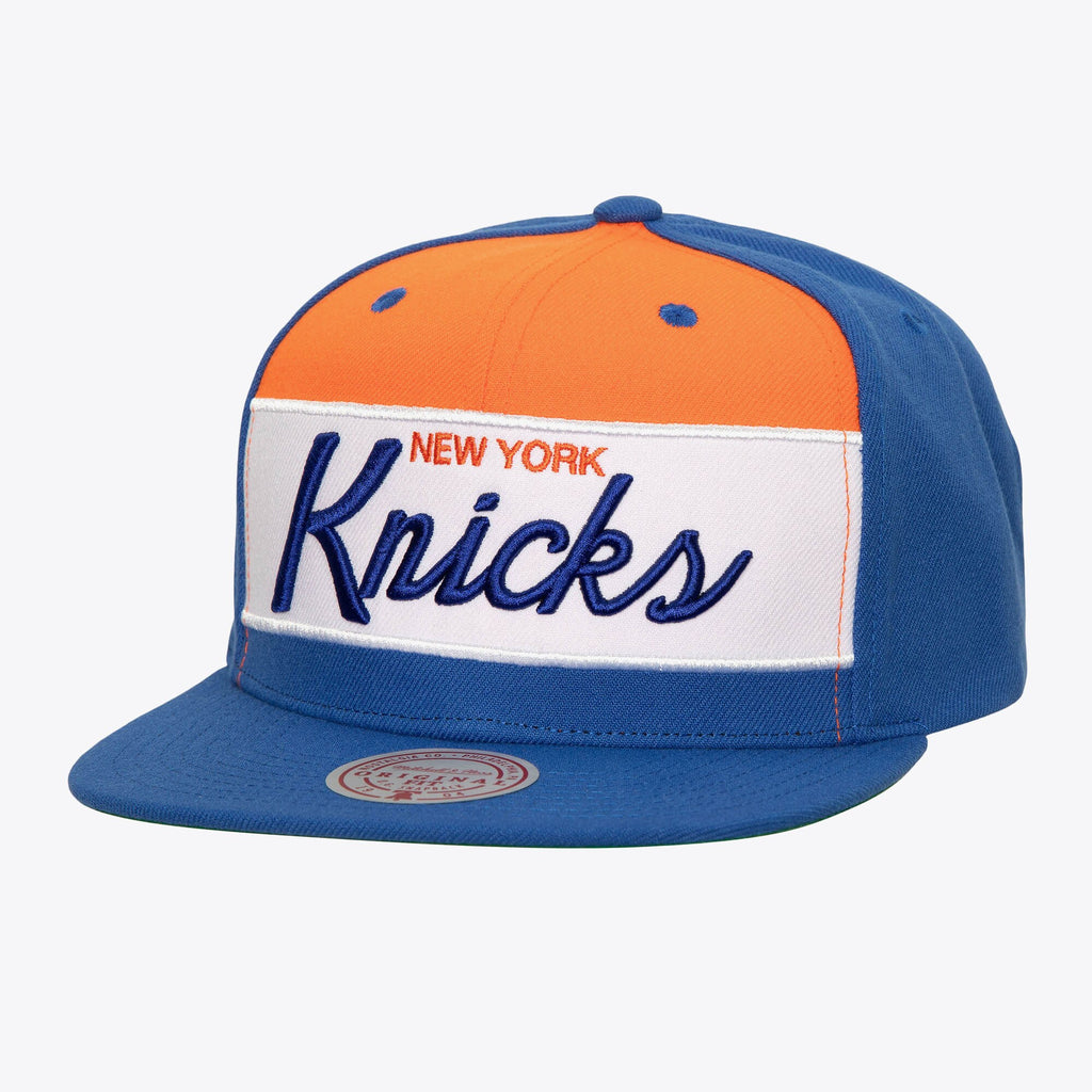 MENS MITCHELL & NESS NBA RETRO SPORT SNAPBACK KNICKS - BLUE