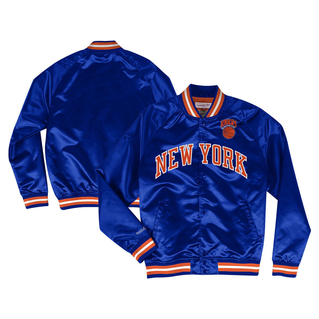Mens Mitchell & Ness NBA LIGHTWEIGHT SATIN JACKET KNICKS