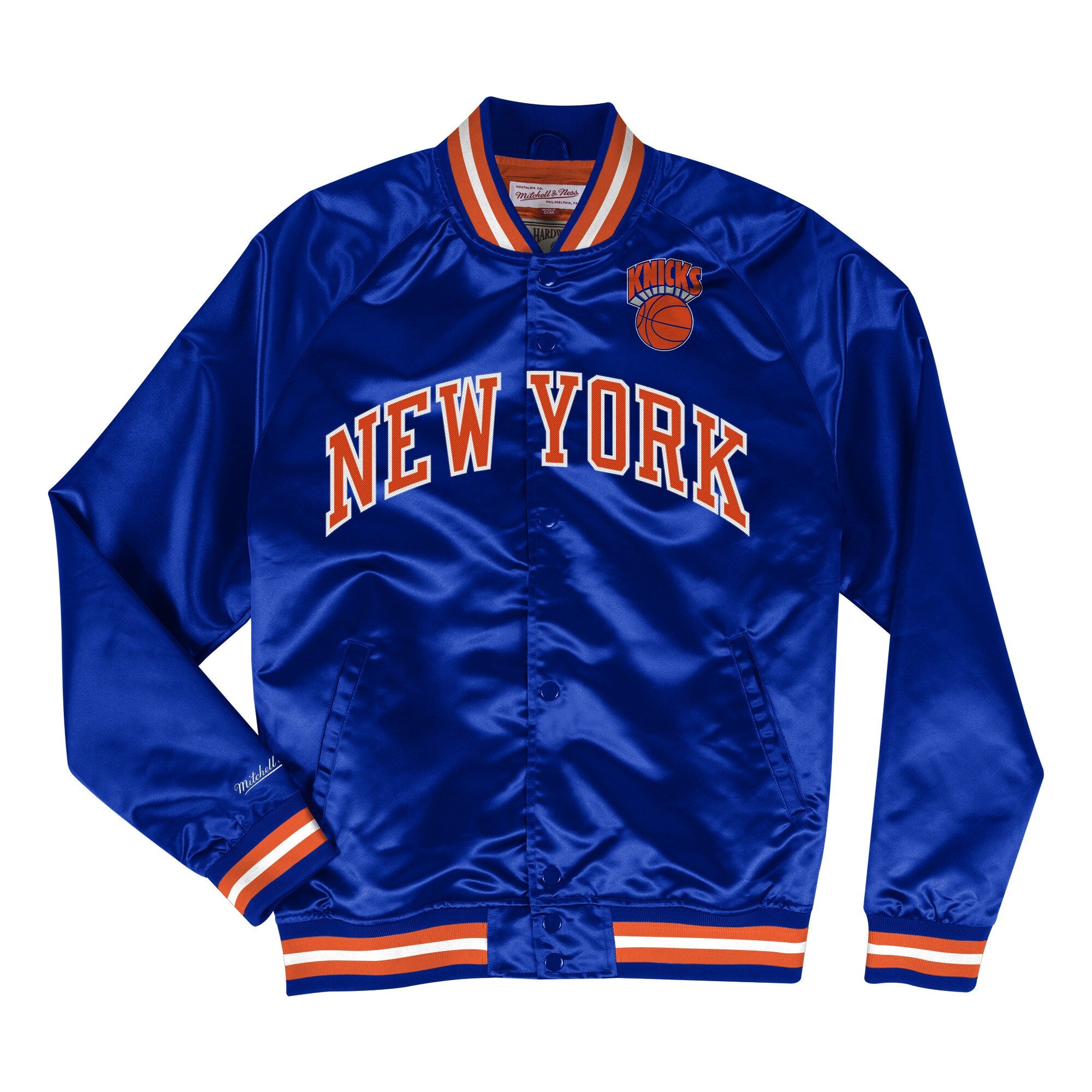 Mens Mitchell & Ness NBA LIGHTWEIGHT SATIN JACKET KNICKS