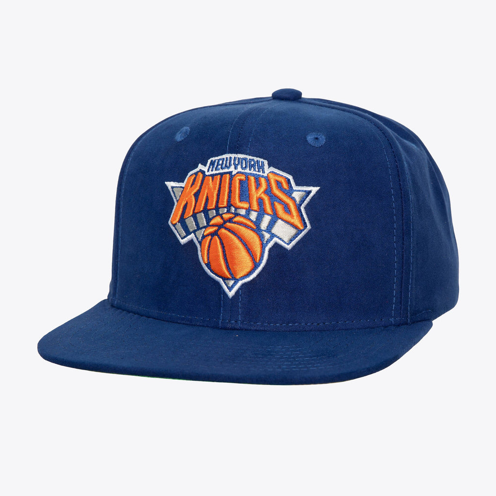 MENS MITCHELL & NESS NBA SWEET SUEDE SNAPBACK KNICKS