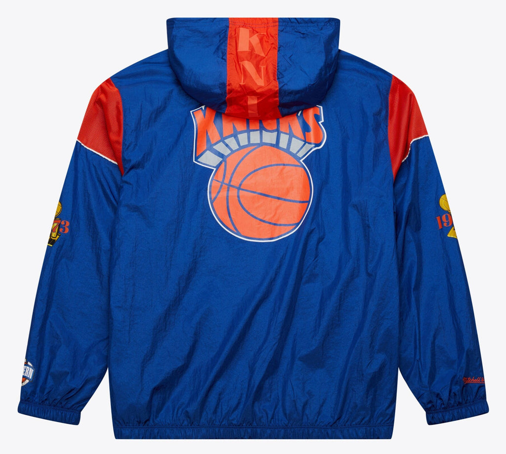 MENS MITCHELL & NESS NBA TEAM OG 3.0 ANORAK VINTAGE LOGO KNICKS
