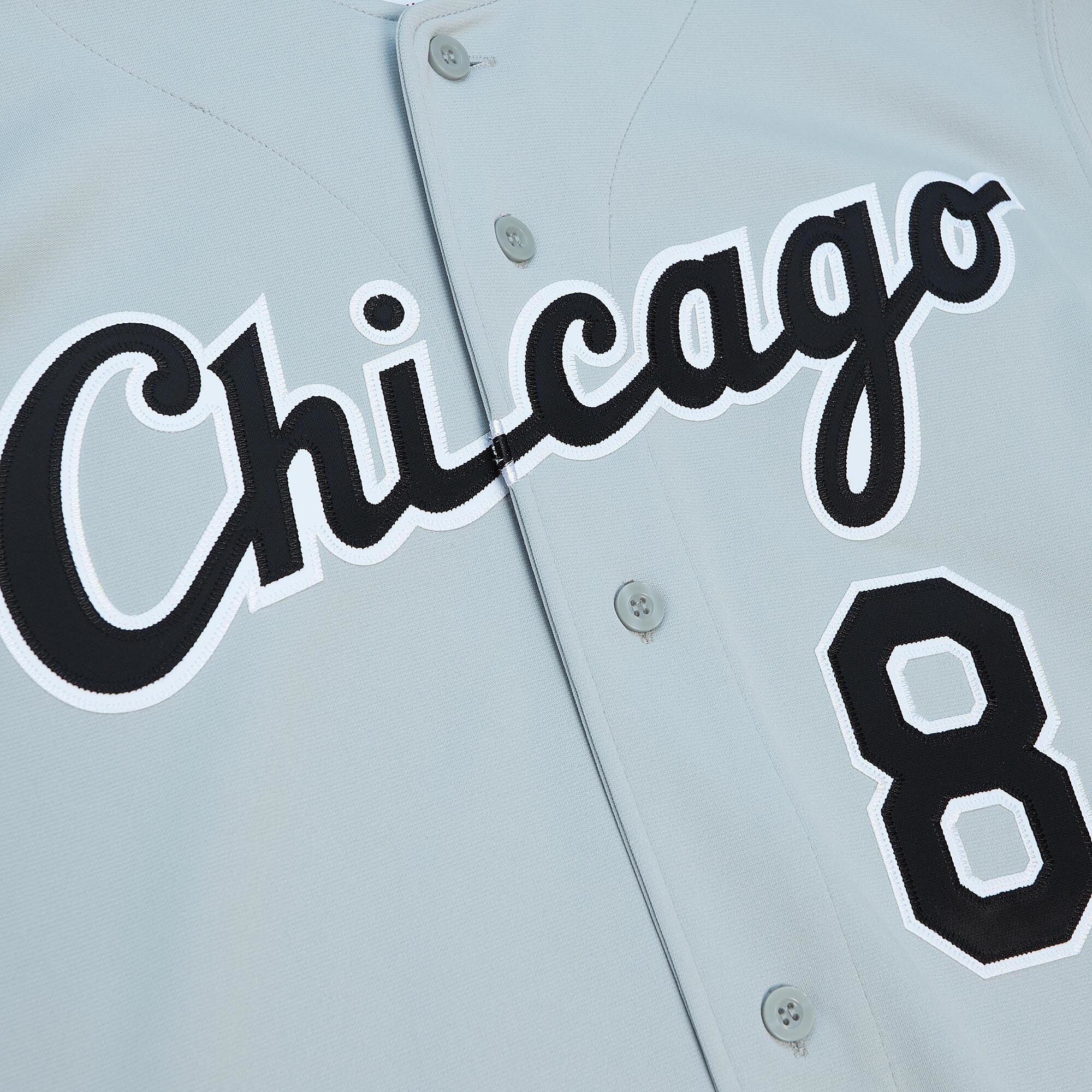 Mens Mitchell & Ness MLB ROAD JERSEY WHITE SOX 1993 BO JACKSON