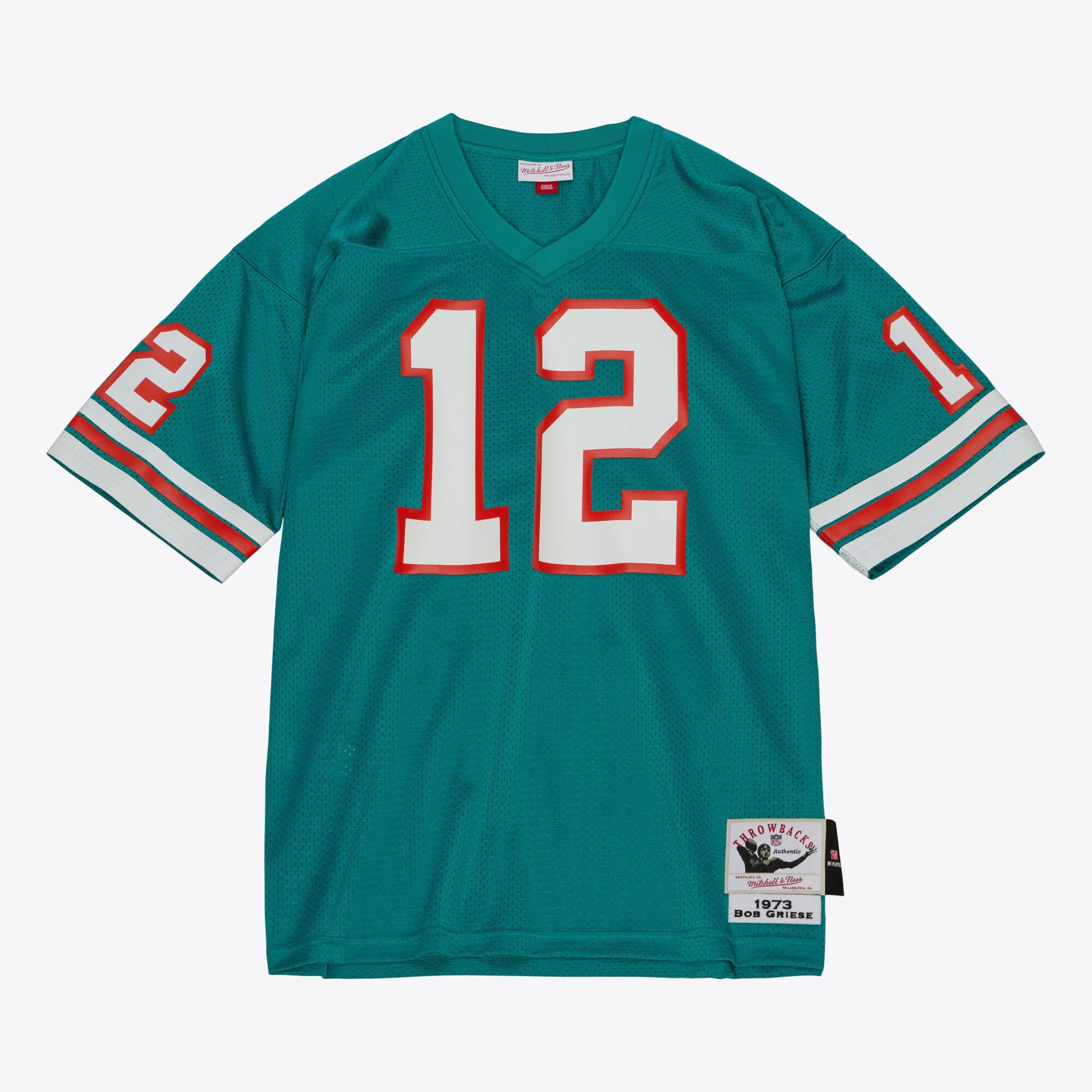Mens Mitchell & Ness NFL DARK JERSEY DOLPHINS 1973 BOB GRIESE