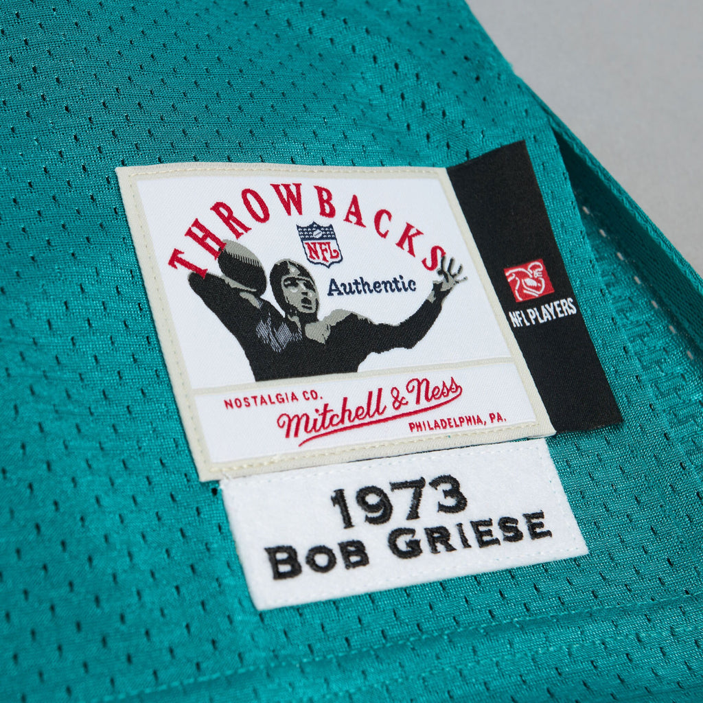 Mens Mitchell & Ness NFL DARK JERSEY DOLPHINS 1973 BOB GRIESE