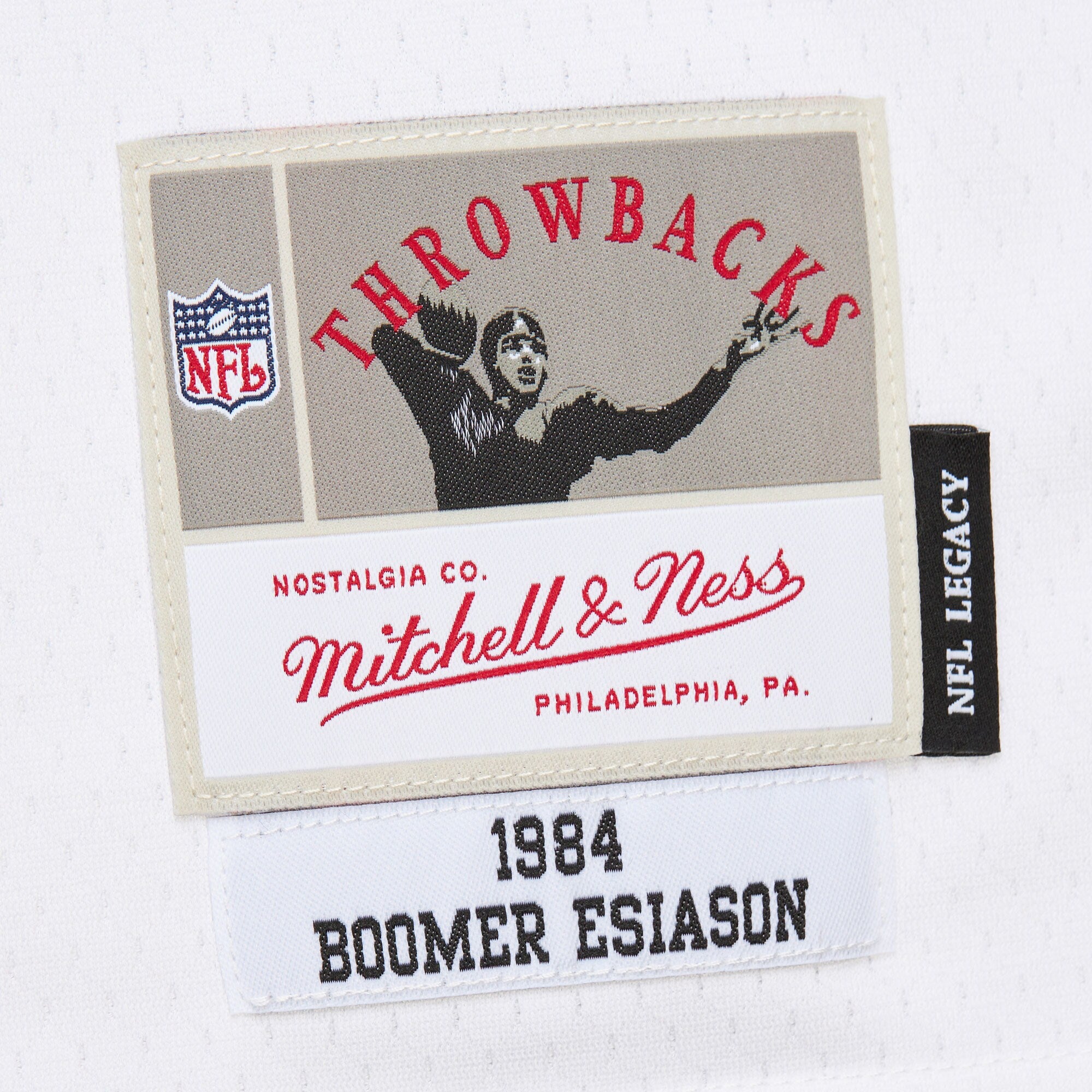 Mens Mitchell & Ness NFL WHITE JERSEY BENGALS 1984 BOOMER ESIASON