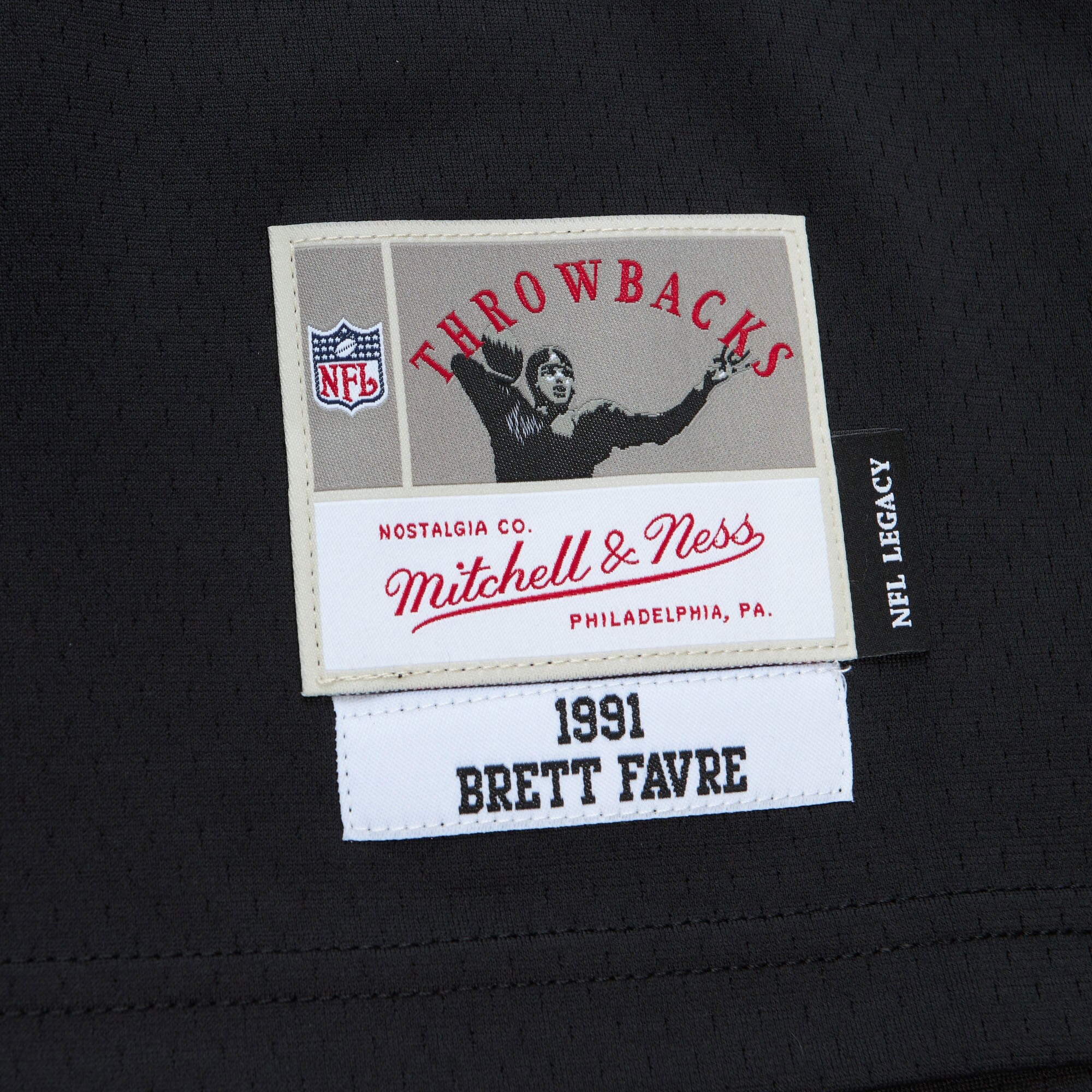 Mens Mitchell & Ness NFL DARK JERSEY FALCONS 1991 BRETT FAVRE