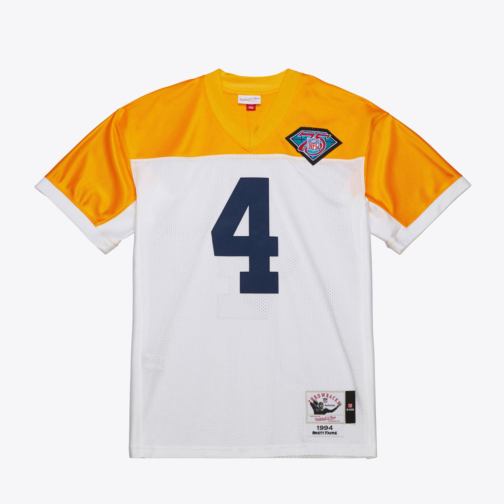 MENS MITCHELL & NESS NFL WHITE JERSEY PACKERS 1994 BRETT FAVRE