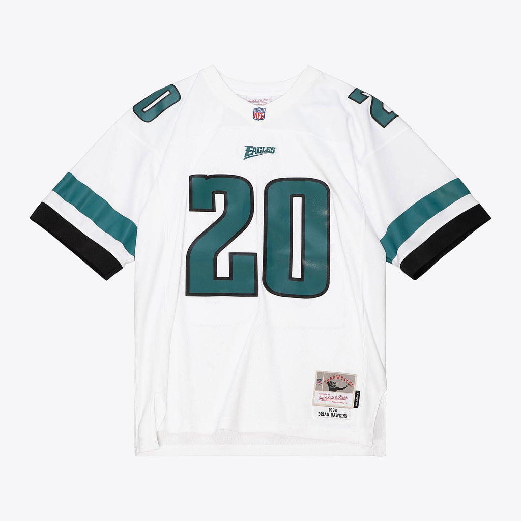 Mens Mitchell & Ness NFL WHITE JERSEY EAGLES 1996 BRIAN DAWKINS