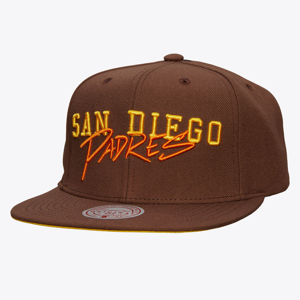 Mens Mitchell & Ness MLB TEAM TAGGED SNAPBACK COOP PADRES