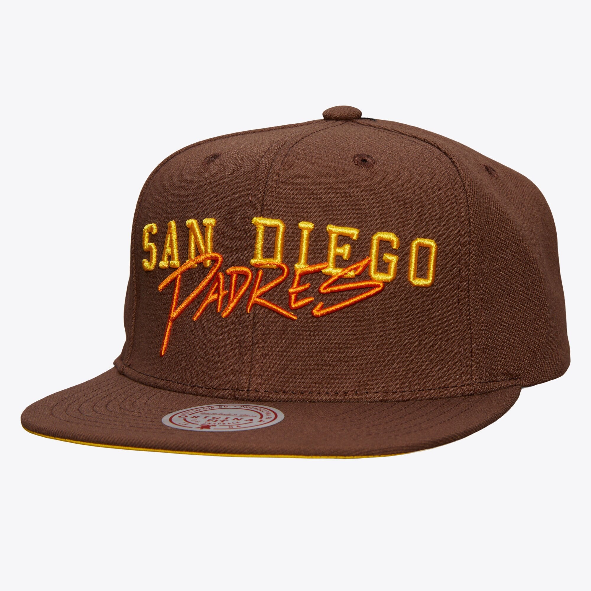 Mens Mitchell & Ness MLB TEAM TAGGED SNAPBACK COOP PADRES