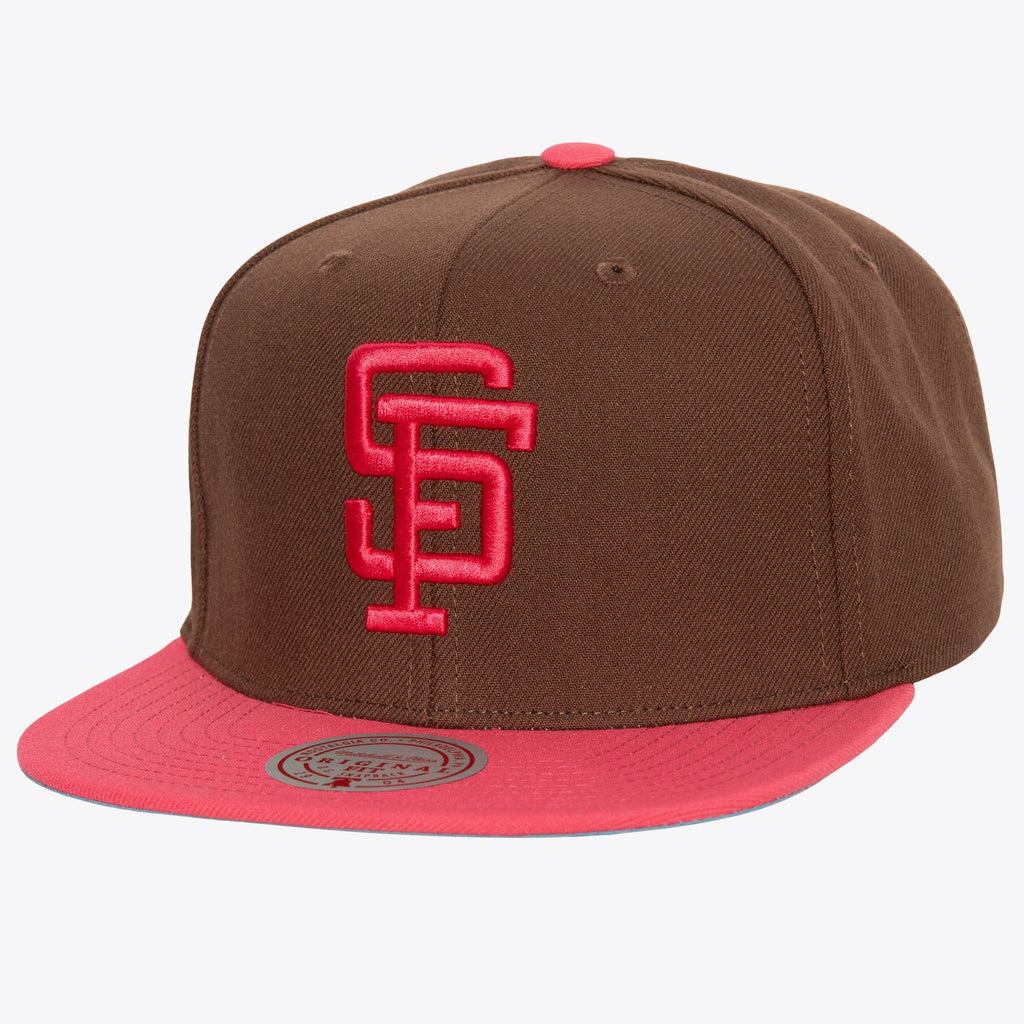 MENS MITCHELL & NESS MLB THE DAMN SNAPBACK COOP GIANTS - BROWN