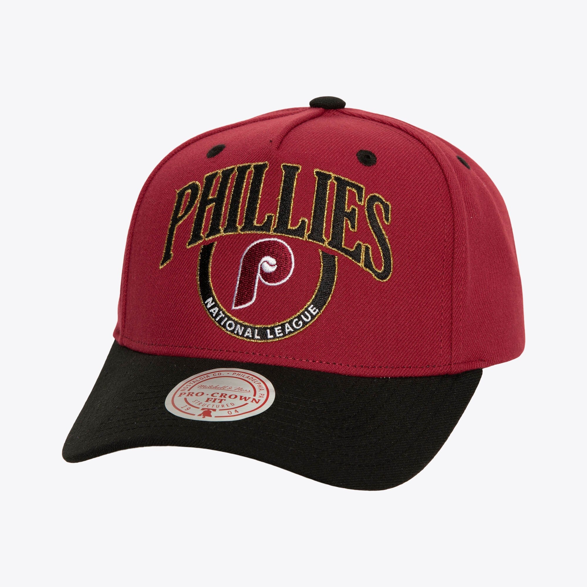 Mens Mitchell & Ness MLB CROWN JEWELS PRO SNAPBACK COOP PHILLIES