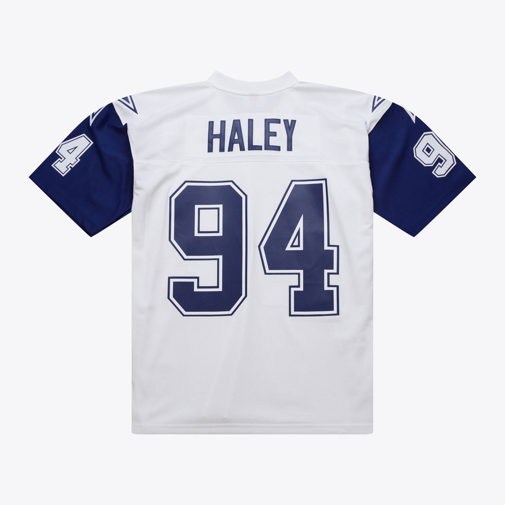 MENS MITCHELL & NESS NFL WHITE JERSEY COWBOYS 1994 CHARLES HALEY