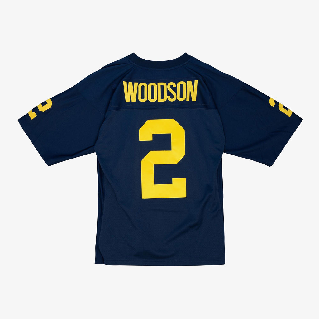 MENS MITCHELL & NESS NCAA DARK JERSEY MICHIGAN 1997 CHARLES WOODSON