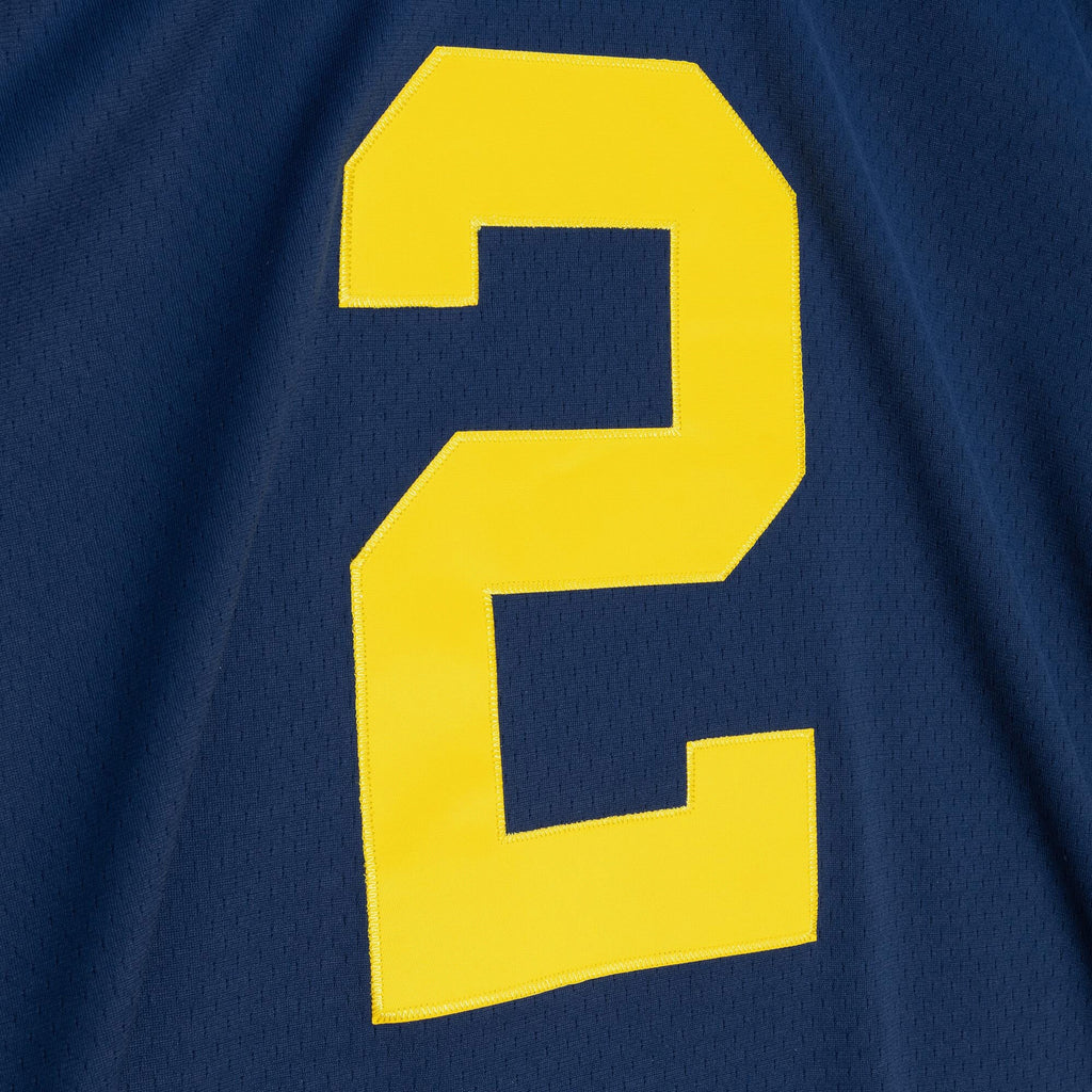 MENS MITCHELL & NESS NCAA DARK JERSEY MICHIGAN 1997 CHARLES WOODSON