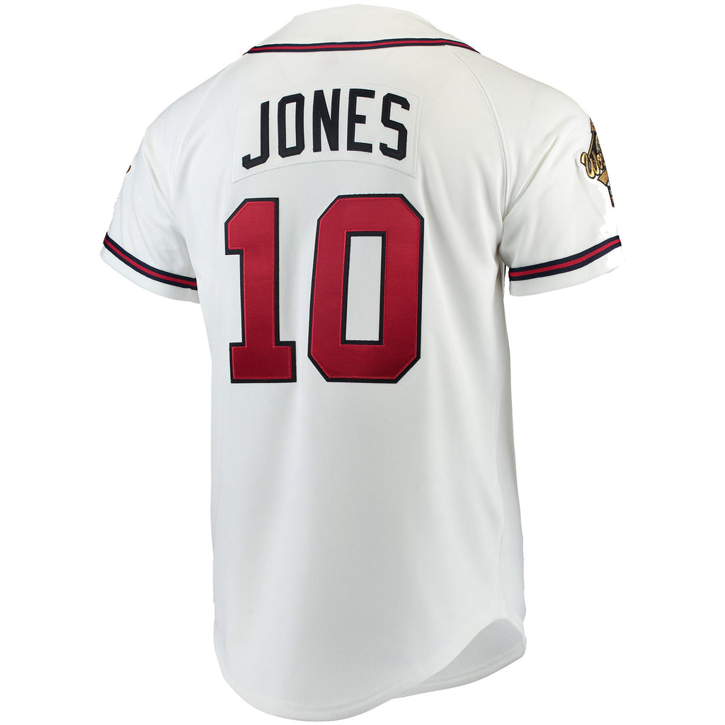 MENS MITCHELL & NESS MLB HOME JERSEY BRAVES 1995 CHIPPER JONES