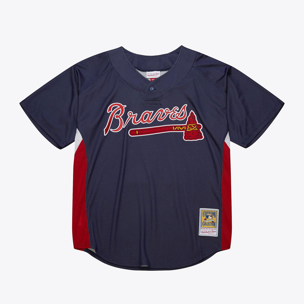 MENS MITCHELL & NESS MLB DARK JERSEY BRAVES 2007 CHIPPER JONES