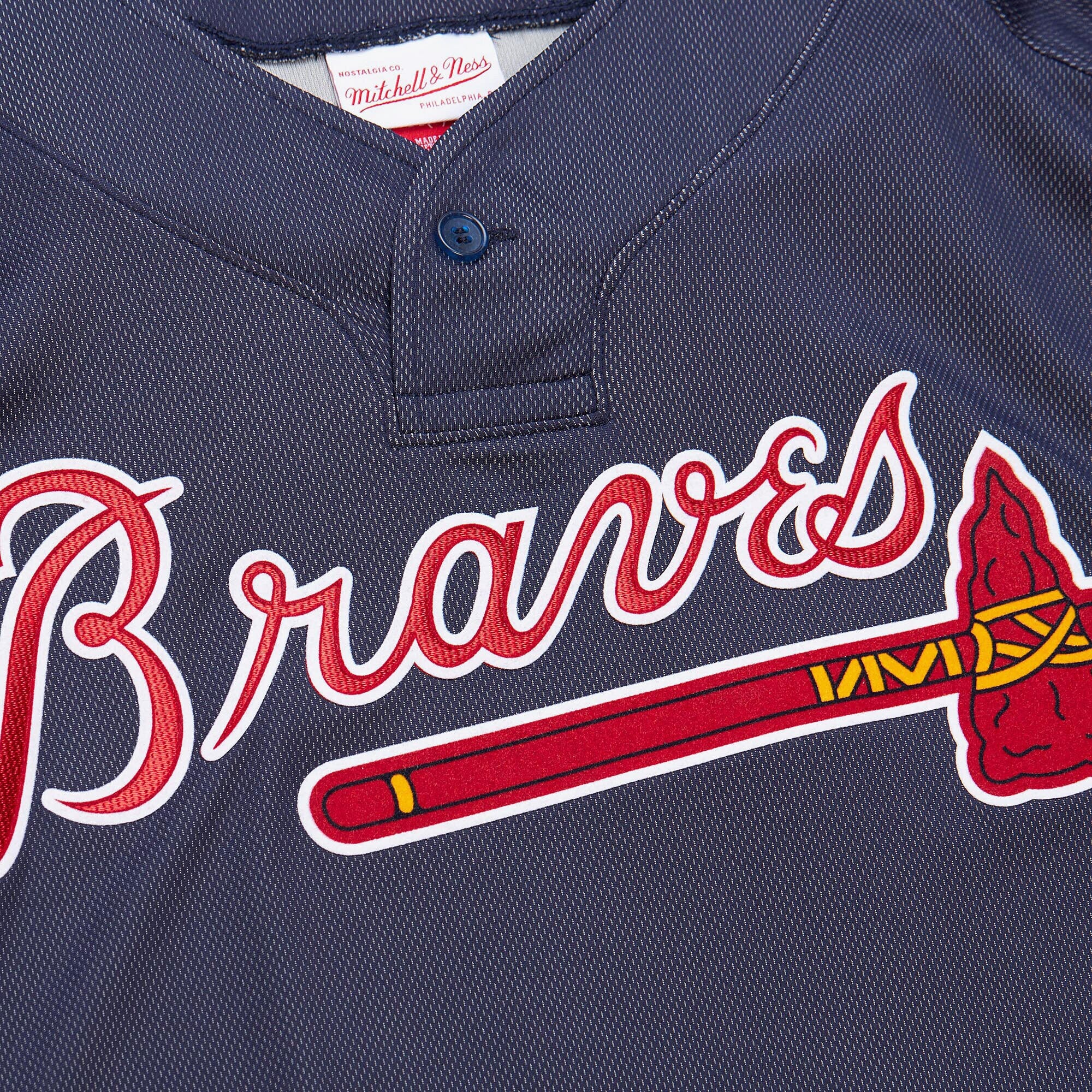 MENS MITCHELL & NESS MLB DARK JERSEY BRAVES 2007 CHIPPER JONES