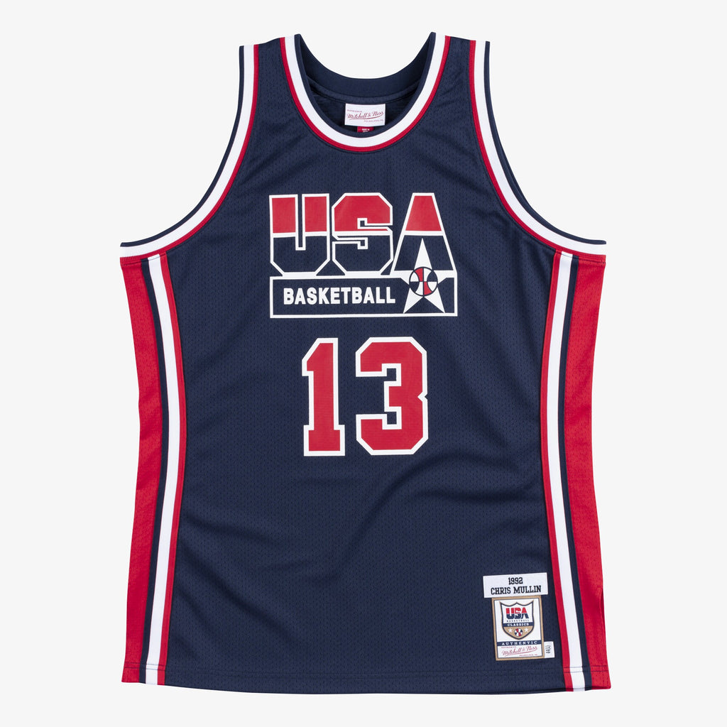 MENS MITCHELL & NESS AUTHENTIC JERSEY TEAM USA 1992 CHRIS MULLIN