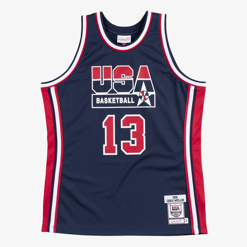 MENS MITCHELL & NESS AUTHENTIC JERSEY TEAM USA 1992 CHRIS MULLIN