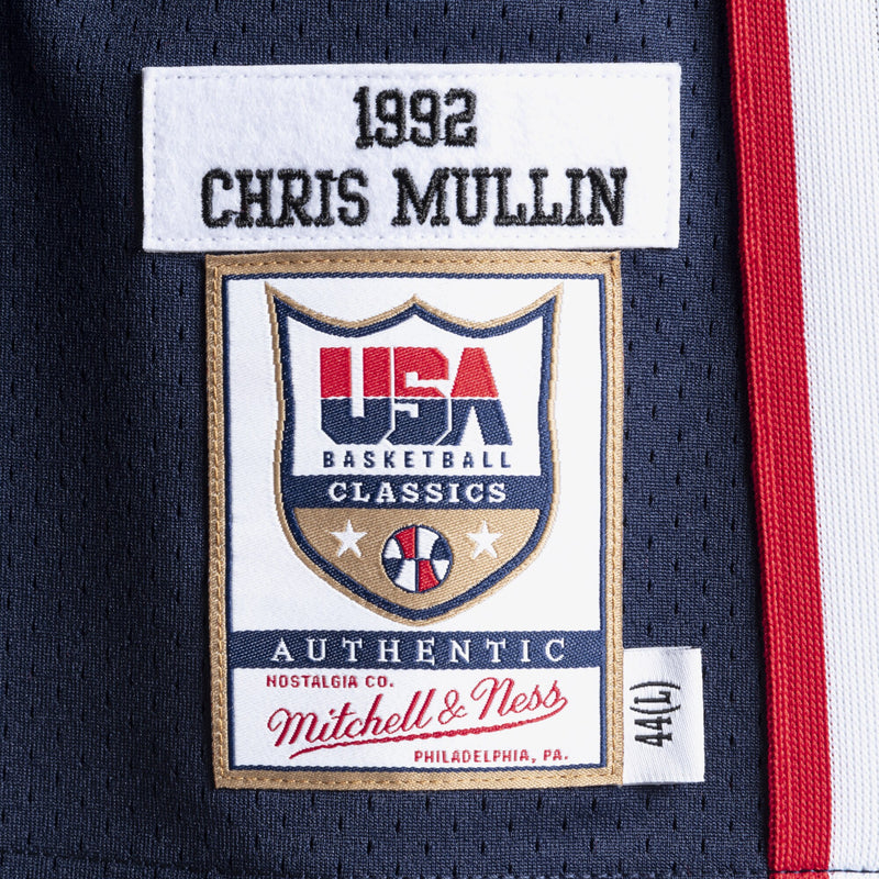 MENS MITCHELL & NESS AUTHENTIC JERSEY TEAM USA 1992 CHRIS MULLIN