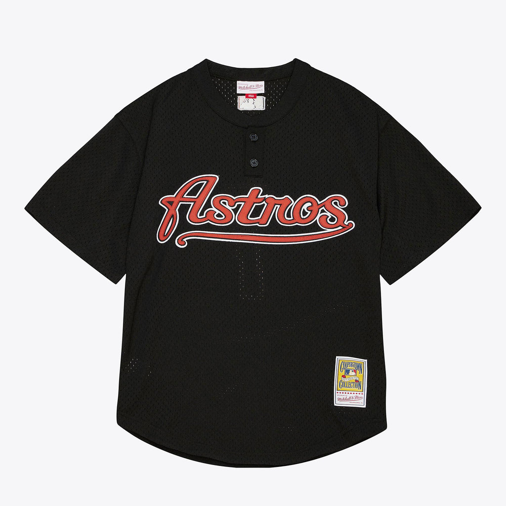 MENS MITCHELL & NESS MLB DARK BP JERSEY ASTROS 2002 CRAIG BIGGIO
