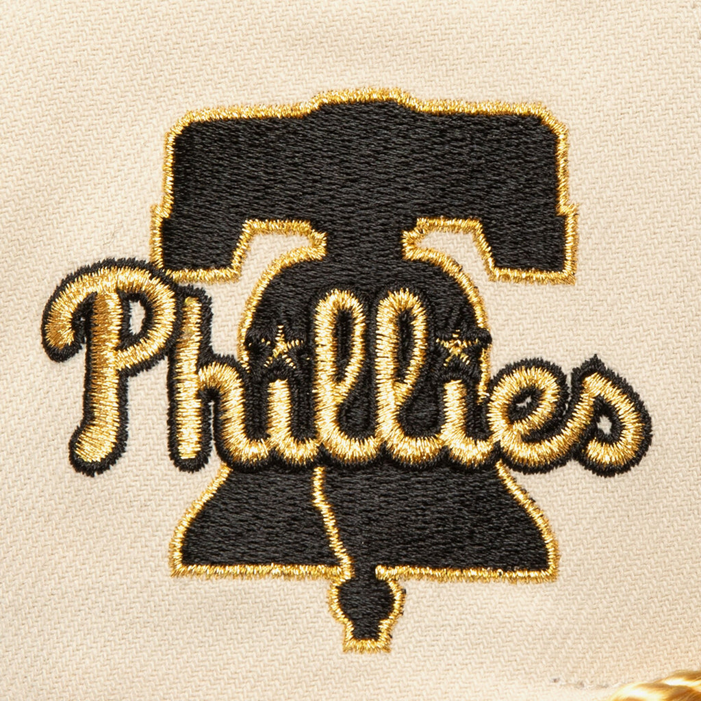 Mens Mitchell & Ness MLB GOLDEN IVORY SNAPBACK PHILLIES