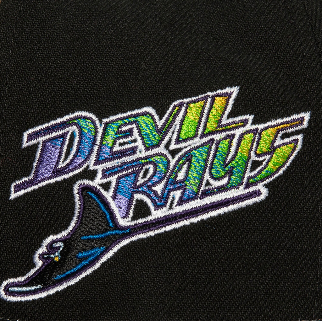 MENS MITCHELL & NESS MLB HOMEFIELD FITTED COOP RAYS - OFF WHITE
