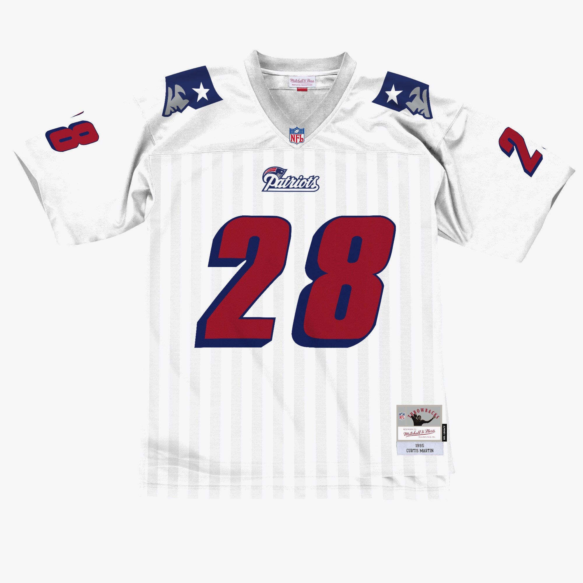 MENS MITCHELL & NESS NFL LEGACY JERSEY PATRIOTS 1995 CURTIS MARTIN