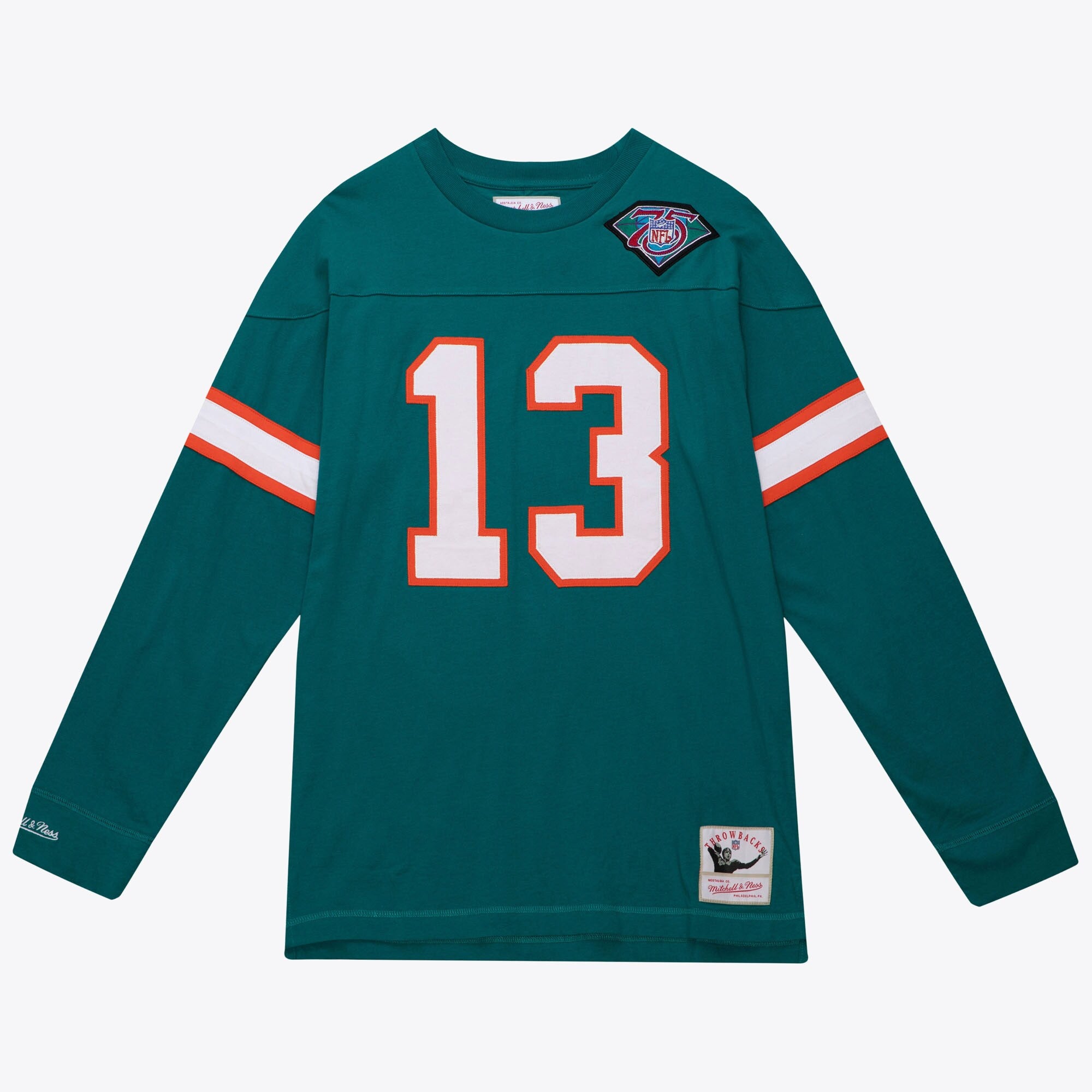Mens Mitchell & Ness NFL N&N LS TEE DOLPHINS 1994 DAN MARINO