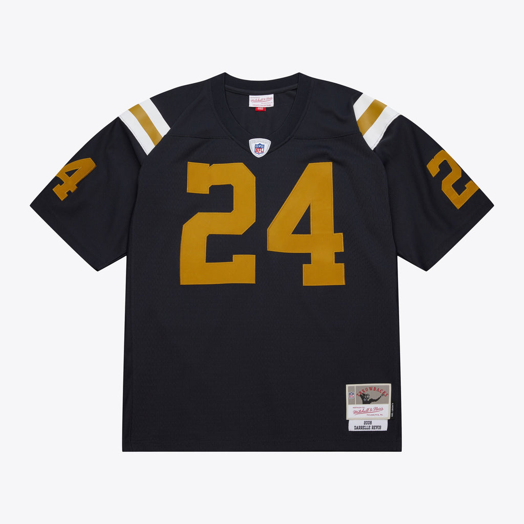 MENS MITCHELL & NESS NFL DARK JERSEY JETS 2008 DARRELLE REVIS