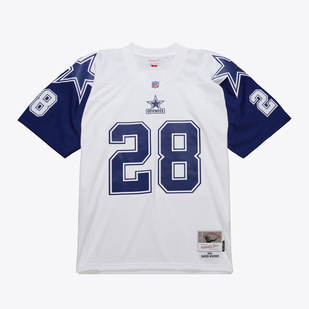 Mens Mitchell & Ness NFL WHITE JERSEY COWBOYS 1994 DARREN WOODSON