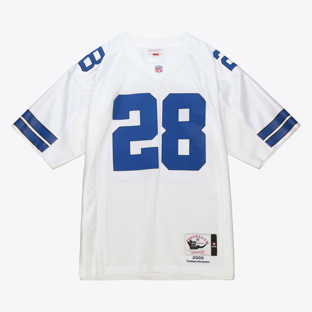Mens Mitchell & Ness NFL WHITE JERSEY COWBOYS 2000 DARREN WOODSON