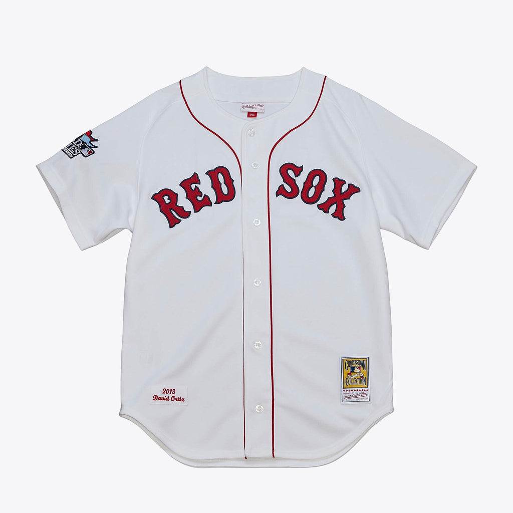 Mens Mitchell & Ness MLB HOME WORLD SERIES JERSEY RED SOX 2013 DAVID ORTIZ